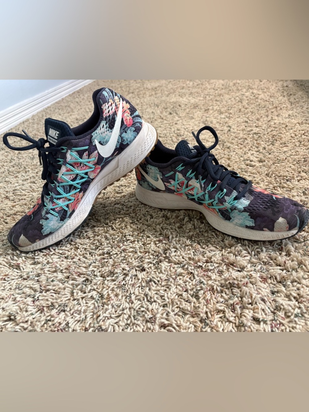 Nike Air Zoom Pegasus 32 Photosynthesis Floral Running Shoes Women’s Size 8.5
